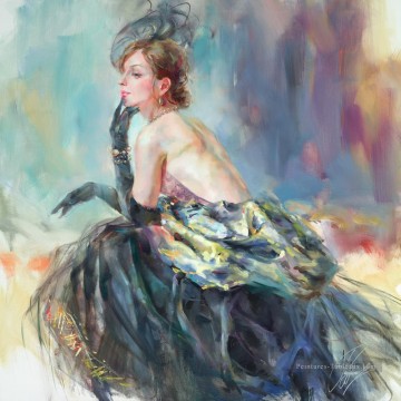 Belle fille Dancer AR 10 Impressionist Peinture à l'huile